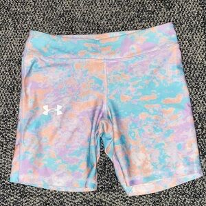 Under Armour Multicolor Pastel Camo Bike Shorts